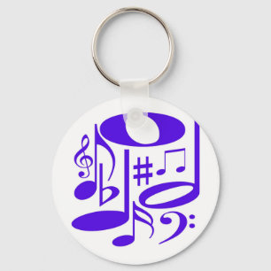 Musical Purple Keychain