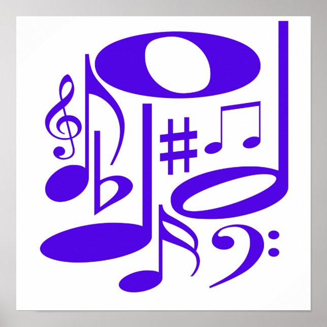 Musical Purple Poster (Front)