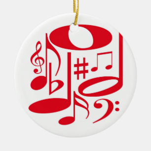 Musical Red Ornament