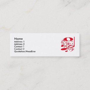 Musical Red Profile Card