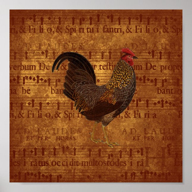 Musical Rooster Poster (Front)