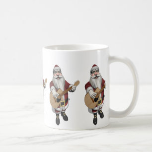 Musical Santa Claus Playing Christmas Songs Coffee Mug