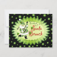 Musical Santa Elf Brunch Invitations