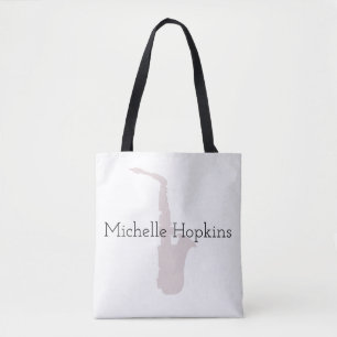 Musical Saxophone Classical Music Personalised Tote Bag