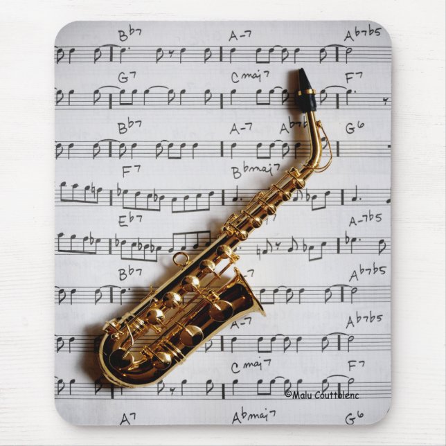 Musical Saxophone Mousepad (Front)