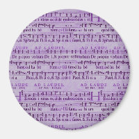 Musical Score Old Purple Paper Design