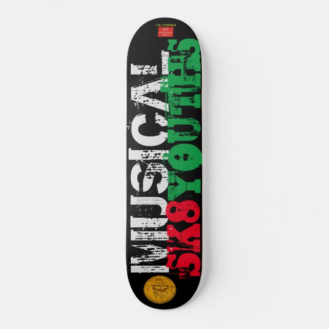 MUSICAL SK8 YOUTHS Skateboard (Front)