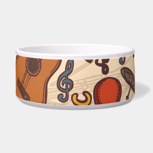 Musical Sketch: Colourful Vintage Seamless.