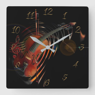 Musical Square Wall Clock