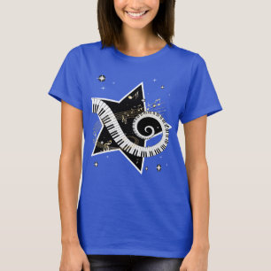 Musical Star golden notes T-Shirt
