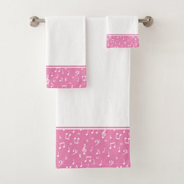 musical symbols bath towel set (Insitu)