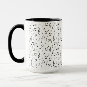 Musical symbols mug