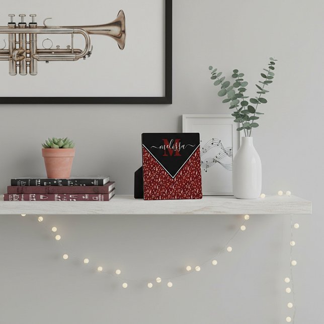 Musical symbols personalised plaque (Creator Uploaded)