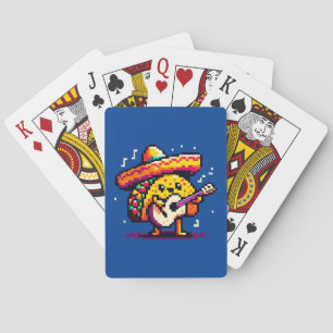 Musical Taco: 8-Bit Fiesta Fun Playing Cards