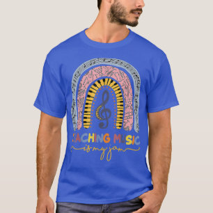 Musical Teacher Teaching Music Is My Jam Rainbow T-Shirt
