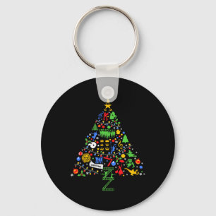 Musical Theater Christmas Tree Key Ring