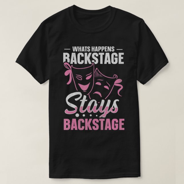 Musical Theatre Thespian Design for a Musical Acto T-Shirt (Design Front)