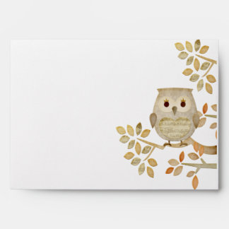 Musical Tree Owl Envelope