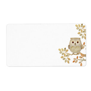Musical Tree Owl Label