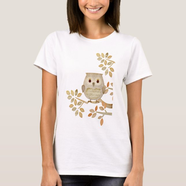 Musical Tree Owl T-Shirt (Front)