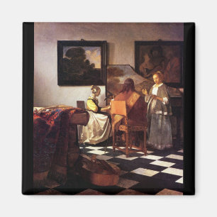 Musical Trio by Johannes Vermeer Magnet