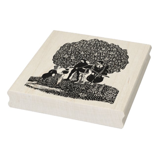 Musical Trio Wood Art Stamp (Stamp)