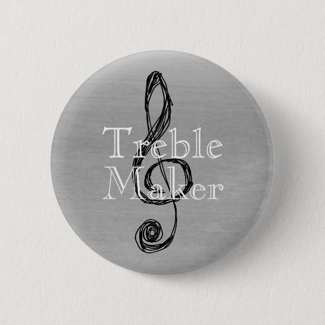 Musical Trouble Maker Pin back Button (Front)