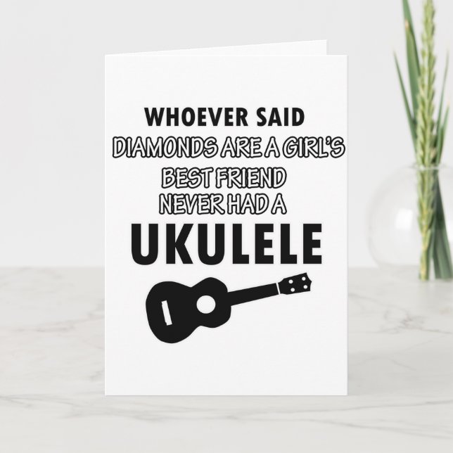 Musical Ukulele Card (Front)