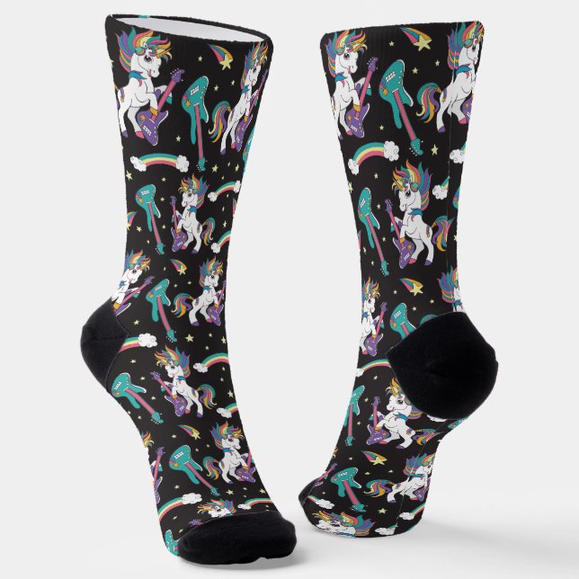 Musical Unicorns  Socks (Angled)
