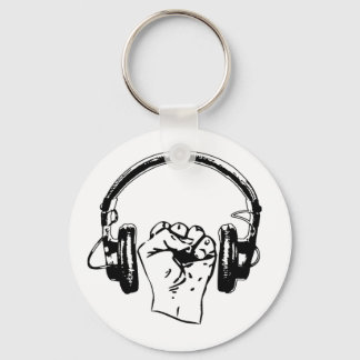 Musical Uprise button Key Ring