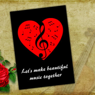 Musical Valentine Holiday Card