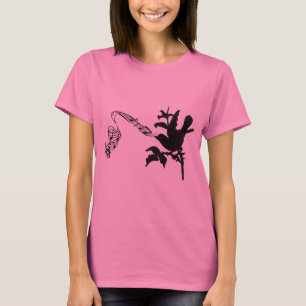 Musical Vintage Singing Black Bird T-Shirt