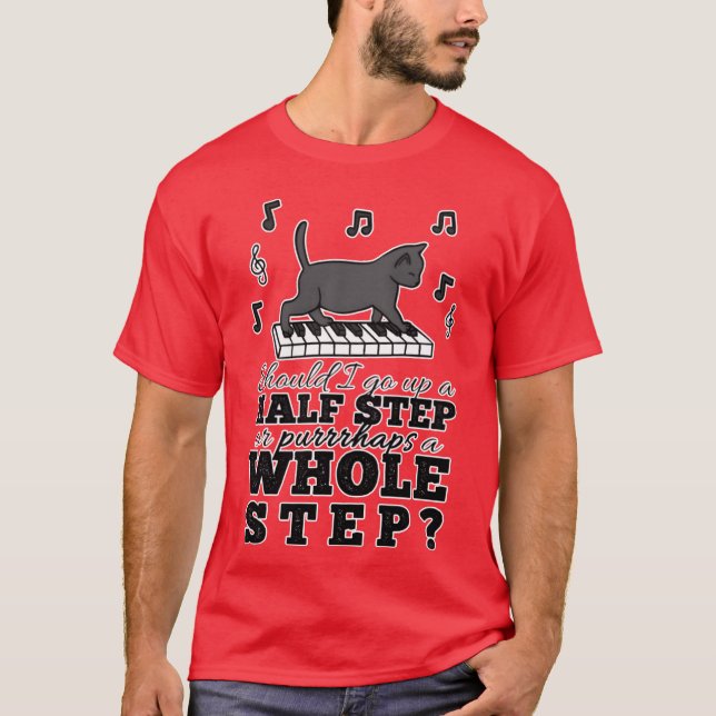 Musicheory Cat Pun retro T-Shirt (Front)