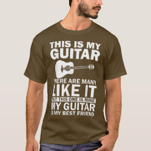 Musician Acoustic Guitar Graphic My Guitar Is My B T-Shirt