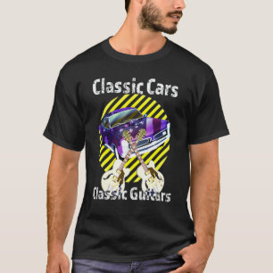 Musician And Classic Car Guitar T-Shirt