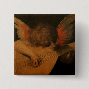 Musician Angel 15 Cm Square Badge