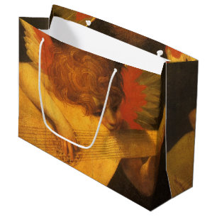 Musician Angel Playing Lute by Rosso Fiorentino Large Gift Bag