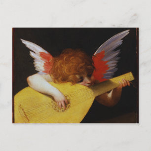 Musician Angel, Rosso Fiorentino Postcard