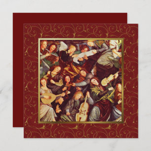 Musician Angels. Fine Art Flat Christmas Cards