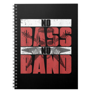 Musician Bassist Gift Idea Bass Guitar Notebook