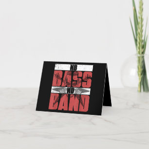Musician Bassist Gift Idea Bass Guitar Thank You Card