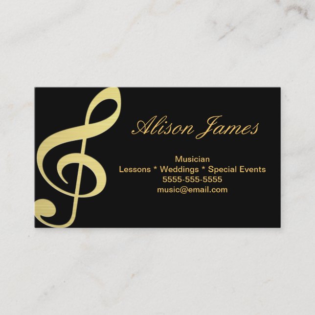 Musician Business Card (Front)