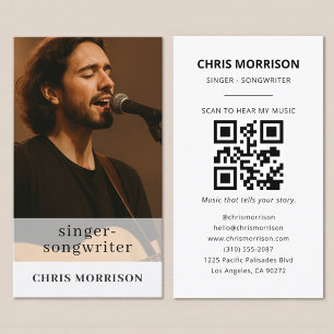Musician Business Card with QR Code