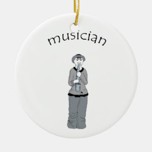 musician ceramic tree decoration