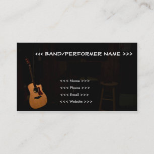 Musician Customisable Business Cards! (Guitar) Business Card