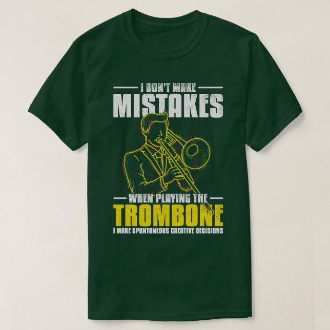 Musician Gift Trombone Musical Instrument Tromboni T-Shirt (Design Front)