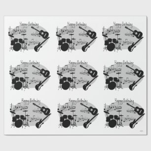 Musician Graphic Gift Wrap HAMbyWG