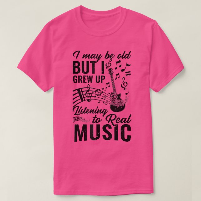 Musician Guitar Drummer Rock Real Music 2001 T-Shirt (Design Front)