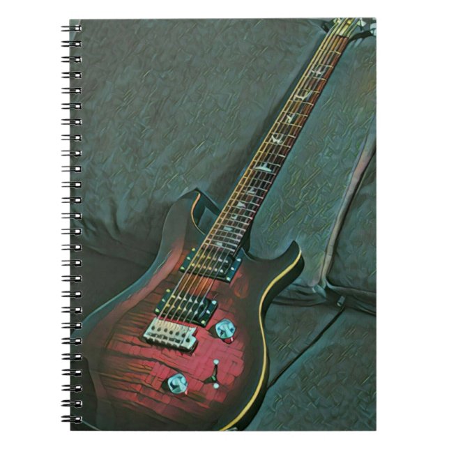 musician guitar lovers gift notebook (Front)