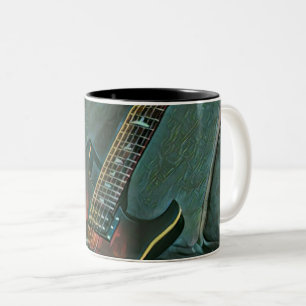 musician guitar lovers gift Two-Tone coffee mug